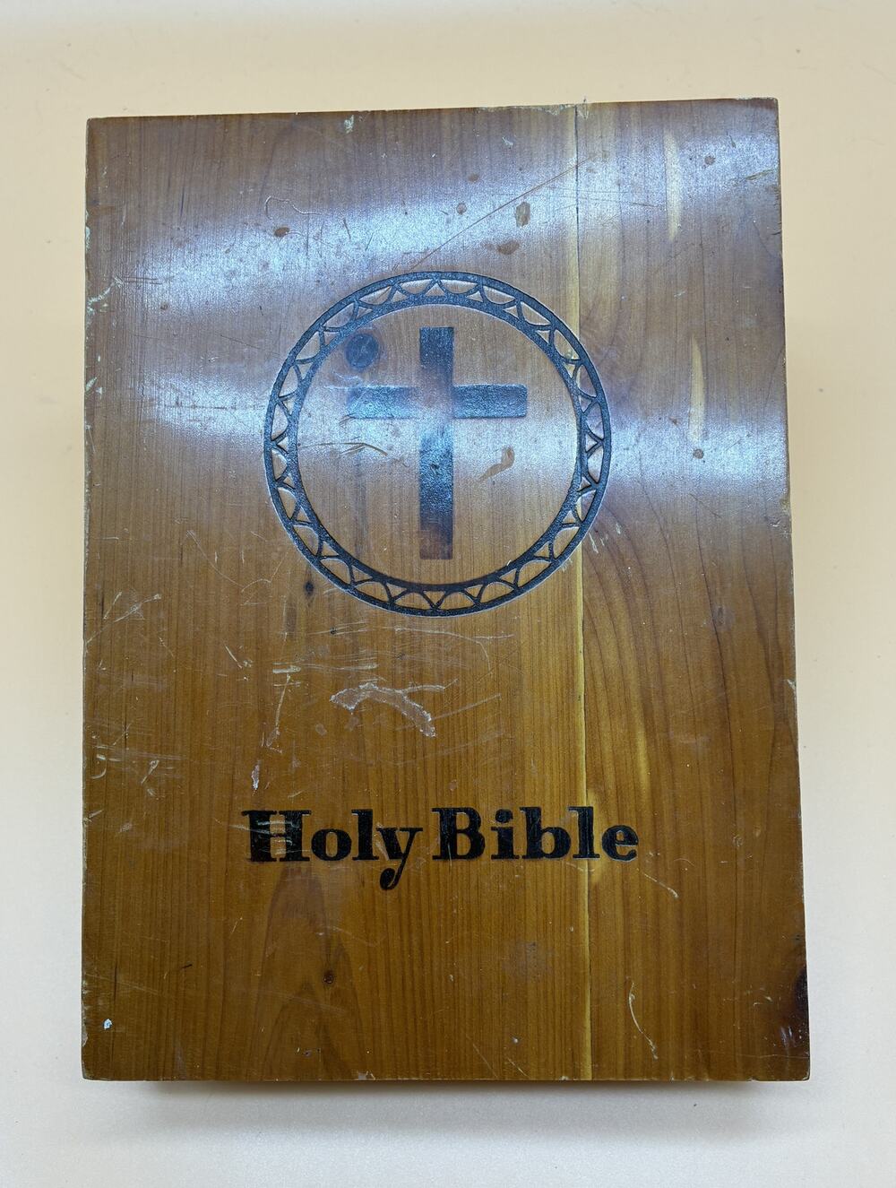 Holy Bible - Memorial Edition w/ Cedar Wood Case AFL-CIO Prince of Peace Edition